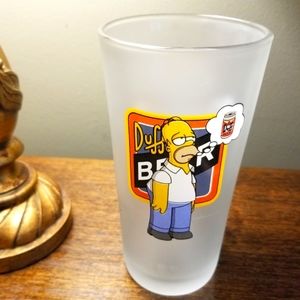 The Simpson's Duff Beer Glass Homer